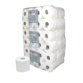 Toilettenpapier Katrin Plus, 3-lagig, hochweiß, Zellstoff, 250 Blatt, 9x8=72 Rollen