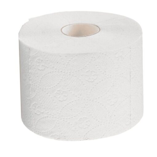 Toilettenpapier Green Hygiene KORDULA, 3-lagig, hochweiß, Recyclingpapier (RC), 400 Blatt, Kompaktrolle, 36 Rollen (Art. 90639) – Bild 3