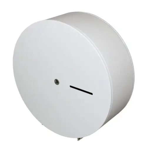KATRIN Toilettenpapierspender S 989516 weiß Gebürsteter Stahl >> büroshop24 KATRIN Toilettenpapierspender S 989516 weiß Gebürsteter Stahl >> büroshop24