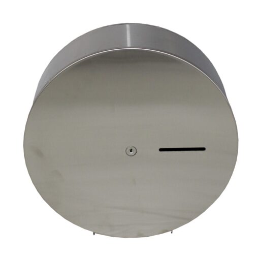 Toilettenpapierspender racon® X GR, für Jumborollen, silber, Edelstahl (Art. 90861)
