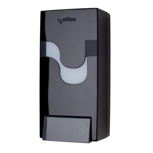 Seifenspender Celtex Megamini, 900 ml-Leerkartusche, schwarz, Kunststoff (Art. 90887)