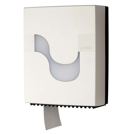 Toilettenpapierspender Celtex, Megamini, für Mini-Jumborollen, weiß, Kunststoff (Art. 90893)
