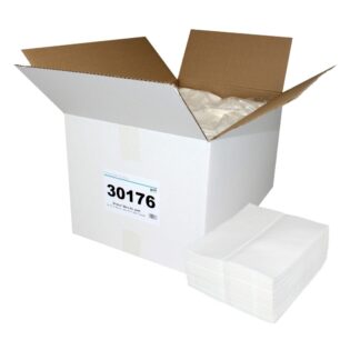 Brotex® Mars 60, 600 Tücher, Airlaid Wischtücher, glatte Oberfläche, weiß, Zellstoff, 30x38 cm, 24x25=600 Tücher