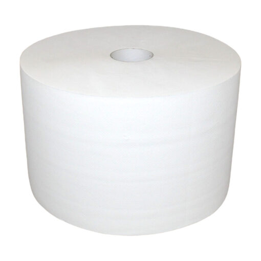 Putztuchrolle Brod 1500, 2-lagig, weiß, Zellstoff, ca. 24x34 cm, 510 m, perforiert, 2 Rollen (Art. 30232-1) – Bild 3