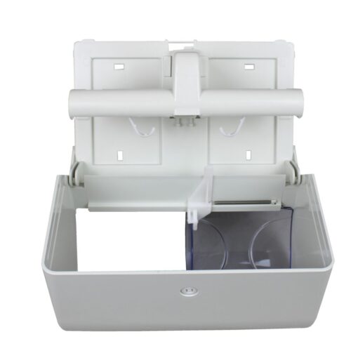 Toilettenpapierspender racon® Classic Twins Side, Kunststoff, weiß, für 2 Kleinrollen (Art. 90859) – Bild 5