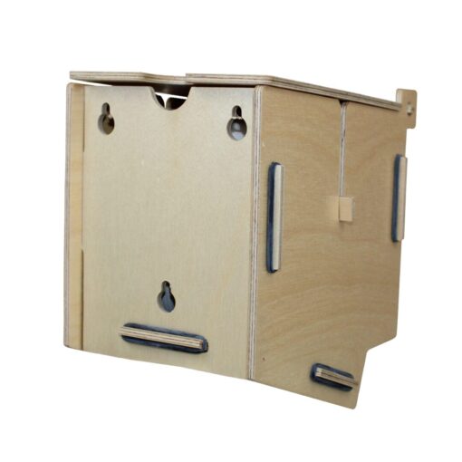 Toilettenpapierpender "Klohaus" für Klein/Kompaktrollen, Green Hygiene, natur, Birke-Sperrrholz (Art. 90862) – Bild 5