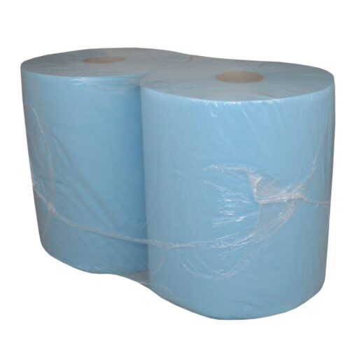 Putztuchrolle Lucart Skytech 2.1000 XL, 1000 Blatt, 2-lagig, blau, Recyclingpapier (RC), 36x36 cm, 360 m, perforiert, 2 Rollen (Art. 30400-2) – Bild 3