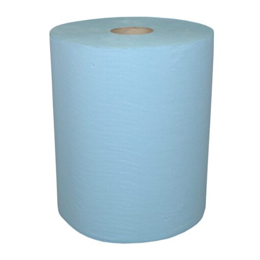 Putztuchrolle Lucart Skytech 2.1000 XL, 1000 Blatt, 2-lagig, blau, Recyclingpapier (RC), 36x36 cm, 360 m, perforiert, 2 Rollen (Art. 30400-2) – Bild 4