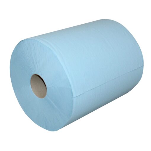 Putztuchrolle Lucart Skytech 2.1000 XL, 1000 Blatt, 2-lagig, blau, Recyclingpapier (RC), 36x36 cm, 360 m, perforiert, 2 Rollen (Art. 30400-2) – Bild 5