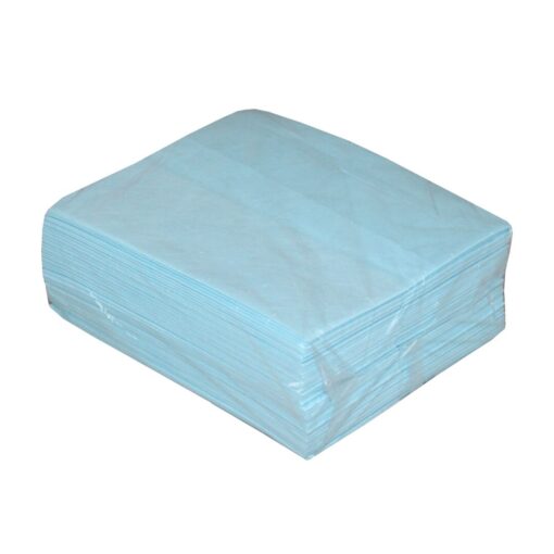 Spunlace Universal-Wischtücher, 500 Tücher, blau, glatte Oberfläche, Zellstoff/Polyester, 30x38 cm, 10x50=500 Tücher (Art. 30030) – Bild 3