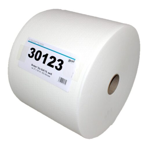 Brotex® Dry Soft 70, Airlaid Wischtuchrolle, 500 Blatt, weiß, 27x38 cm, 500 Blatt (Art. 30123) – Bild 2