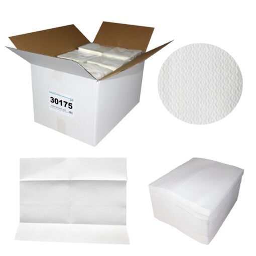 Brotex® Dry Soft 70, 600 Tücher, Airlaid Wischtücher, einseitig geprägt, weiß, Zellstoff, 30x38 cm, 600 Tücher im Karton (Art. 30175) – Bild 2