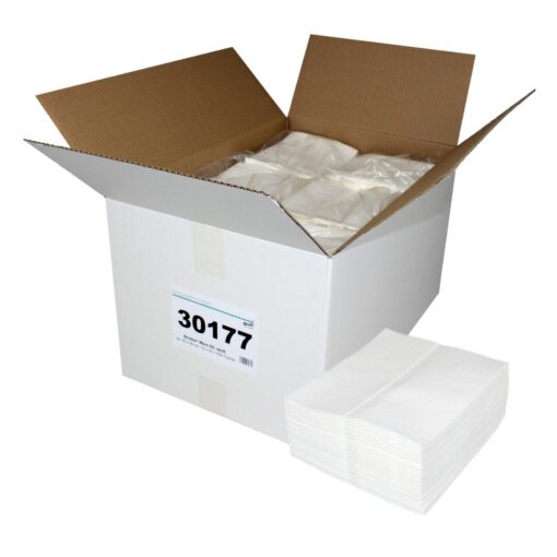 Brotex® Mars 60, 600 Tücher, Airlaid Wischtücher,glatte Oberfläche, weiß, Zellstoff, 30x38 cm, 12x50=600 Tücher ( Art. 30177)