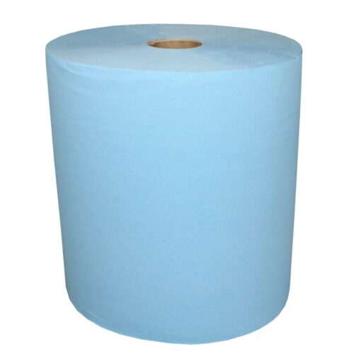Putztuchrolle Lucart Skytech 3.1000 XL, 3-lagig, 1000 Blatt, blau, Recylingpapier (RC), 36x36 cm, 360 m, perforiert, 1 Rolle (Art. 30385-2) – Bild 6