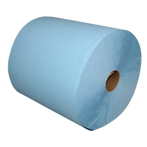 Putztuchrolle Lucart Skytech 3.1000 XL, 3-lagig, 1000 Blatt, blau, Recylingpapier (RC), 36x36 cm, 360 m, perforiert, 1 Rolle (Art. 30385-2) – Bild 7