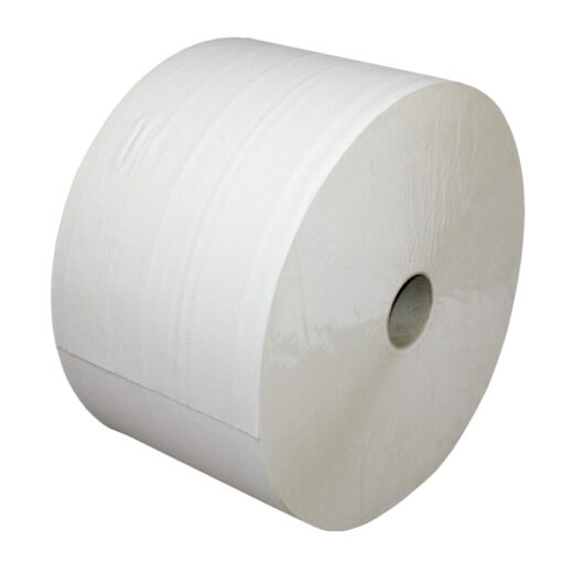Putztuchrolle Brod 2500, 2191 Blatt, 2-lagig, weiß, Recyclingpapier (RC),  21,5x35 cm, perforiert, 767 m, perforiert, Rolle (Art. 30526) – Bild 4