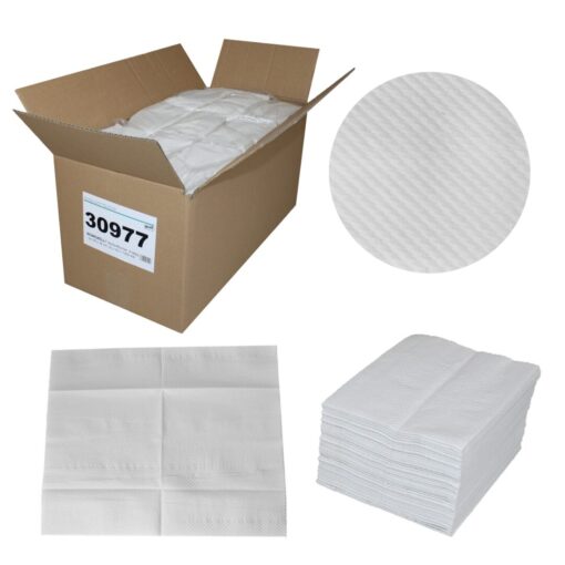 NOWOZELL® Wischtücher, 1.000 Lagenzellstofftücher, 4-lagig, natur, Recyclingpapier, 28x34 cm, 20x50=1.000 Tücher im Karton (Art. 30977) – Bild 2
