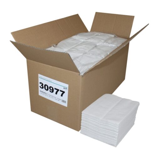 NOWOZELL® Wischtücher, 1.000 Lagenzellstofftücher, 4-lagig, natur, Recyclingpapier, 28x34 cm, 20x50=1.000 Tücher im Karton (Art. 30977)