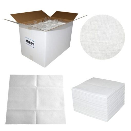 NOWOLIN® Extra Plus 50, 1200 Tücher, Universaltücher mit Textilcharakter, feine Lochstruktur, weiß, Viskose, 34x38 cm, 24x50=1200 Tücher (Art. 30981) – Bild 2