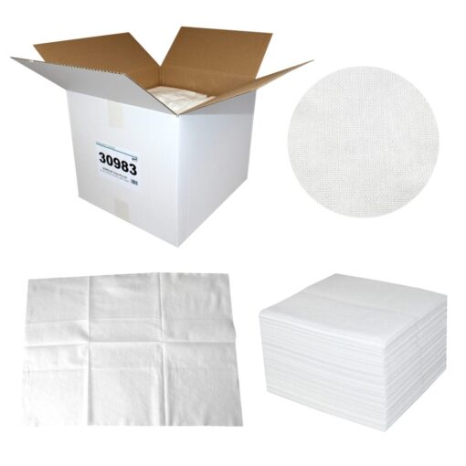 NOWOLIN® Extra Plus 50, 400 Tücher, Universaltücher mit Textilcharakter, Lochstruktur, weiß, 50x38 cm, Viskose, 8x50=400 Tücher (Art. 30983) – Bild 2