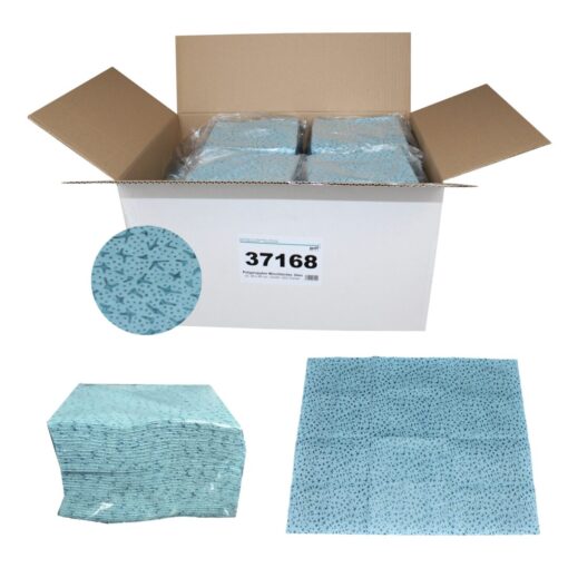 Polypropylen Spezialwischtücher, 420 Tücher, blau, 48x38 cm, 12x35=420 Tücher (Art. 37168) – Bild 2