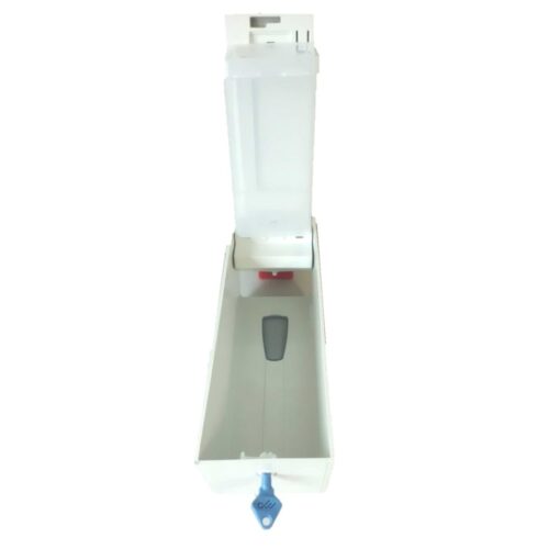 Seifenspender universal, für 500/950ml / mit Leerkartusche, weiß, Kunststoff (Art. 90975) – Bild 2