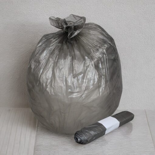 Müllbeutel Brod, grau, für Kosmetikeimer, 15 Liter, 220×170x500 mm, 6 µ, 20 Rollen a 50 Stück= 1000 Stück im Karton (Art. 91303) – Bild 2