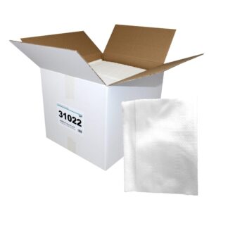 NOWOLIN® Extra 65, 400 Tücher, Universaltücher mit Textilcharakter, Lochstruktur, weiß, Viskose, ca. 38x38 cm, 400 Tücher