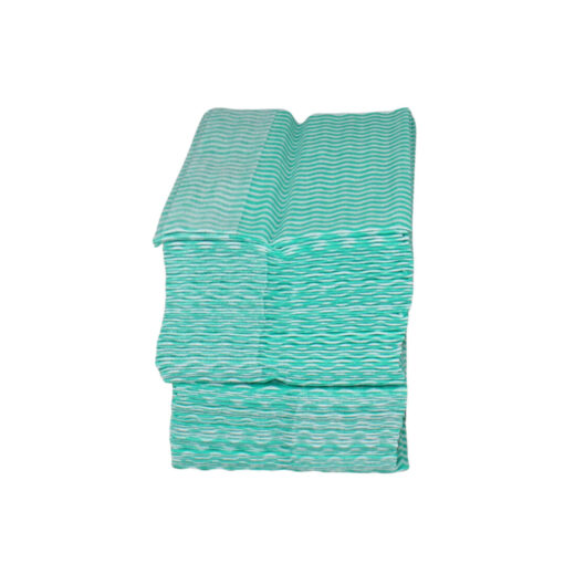 Grüne Welle Universaltücher, 100 Tücher, Lochstruktur, grün-weiß, Viskose-Polyester, ca. 25×34 cm (Art. 30995) – Bild 5