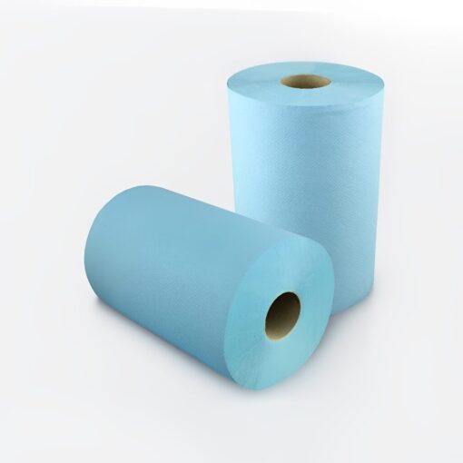 Putztuchrolle Lucart SkyTech 3.5000 XL, 500 Blatt, 3-lagig, blau, Recyclingpapier (RC), 36x36 cm, 180 m, perforiert, 2 Rollen (Art. 30847-2) – Bild 5