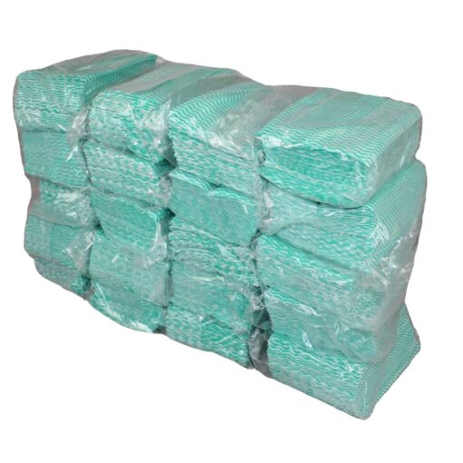 Grüne Welle Universaltücher, 1000 Tücher, Lochstruktur, grün-weiß, Viskose-Polyester, ca. 25×38 cm (Art. 30993) – Bild 5
