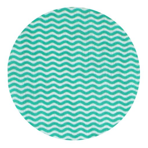 Grüne Welle Universaltücher, 50 Tücher, Lochstruktur, grün-weiß, Viskose-Polyester, ca. 50x38 cm (Art. 30990-1) – Bild 3