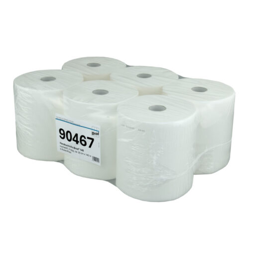 Handtuchrolle Brod 140, für Autocut-Spender, 2-lagig, hochweiß, Zellstoff, 20 cm breit, 140 m, unperforiert, 6 Rollen (Art. 90467) – Bild 7