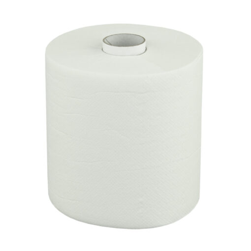 Handtuchrolle Brod 130, 2-lagig, weiß, Zellstoff, 19 cm breit, 130 m, unperforiert, Centerfeed, 6 Rollen (Art. 90468) – Bild 5