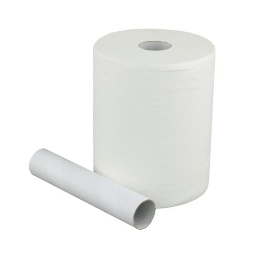 Handtuchrolle Brod 140, 2-lagig, hochweiß, Zellstoff, 24 cm breit, 140 m, unperforiert, Centerfeed, 6 Rollen (Art. 90469) – Bild 6