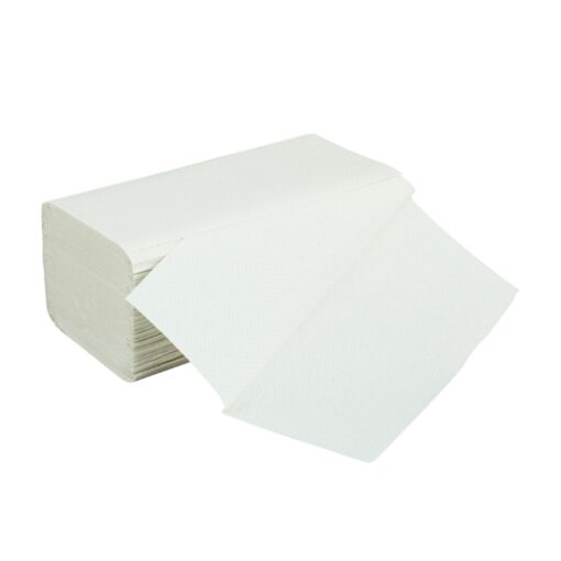 Falthandtuch Huchtemeier, 2-lagig, weiß, V-Falz, 23x21 cm, 3200 Tücher (Art. 90488-1) – Bild 4
