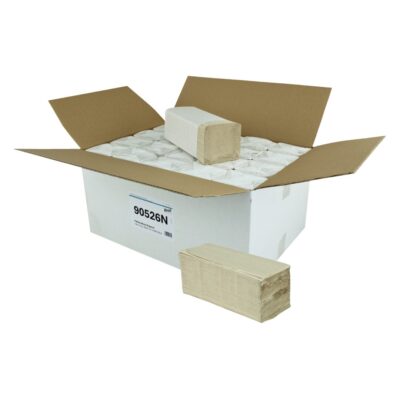 Falthandtuch Paperdi, 2-lagig, natur, Recycling, V-Falz, 25x21cm, 5000 Tücher (Art. 90526N)