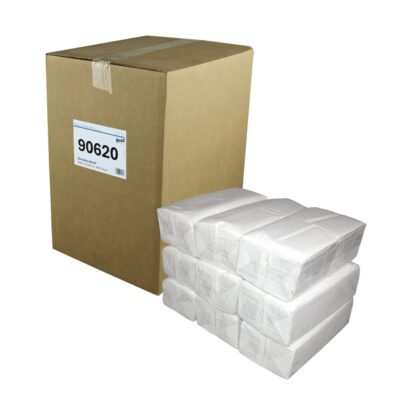Servietten Brod® 1-lagig, weiß, Zellstoff, 32,5×32 cm, 1/8 Falz, 9×500=4500 Stück (Art. 90620)