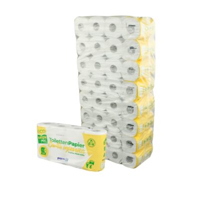 Toilettenpapier Paperdi, 2-lagig, naturweiß, 250 Blatt, 8x8=64 Rollen (Art. 90630-2)