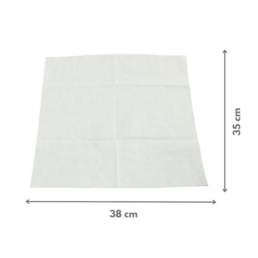 NOWOLIN® Poliertuch 65, Textilcharakter, weiß, Viskose/Polyester, 35x38 cm, 25 Tücher (31010-1) – Bild 4