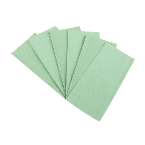 Falthandtuch Huchtemeier, 1-lagig, grün, Recyclingpapier (RC), V-Falz, 25x23 cm, 5000 Tücher (Art. 90521N) – Bild 4