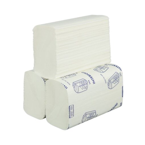 Falthandtuch Paperdi, 2-lagig, hochweiß, Zellstoff, N-Falz, 21x24cm, 3000 Tücher (Art. 90564-2) – Bild 3