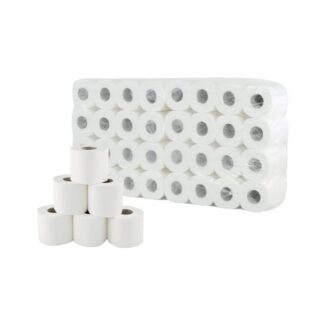 Toilettenpapier Huchtemeier, 2-lagig, hochweiß, Zellstoff, 250 Blatt, 8x8=64 Rollen