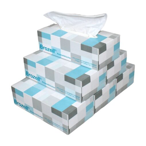 Kosmetiktücher Brozell® Dekorboxen, 2-lagig, hochweiß, 25x150=3750 Tücher (Art. 90663) – Bild 7