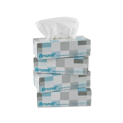 Kosmetiktücher Brozell® Dekorboxen, 2-lagig, hochweiß, 25x150=3750 Tücher (Art. 90663) – Bild 2