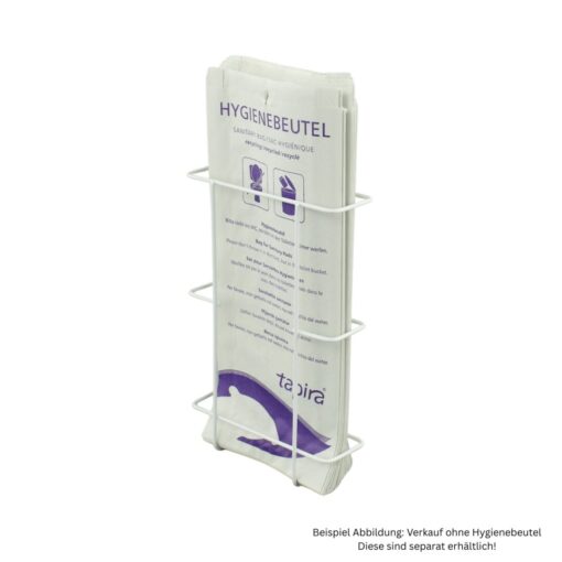 Hygienebeutelspender racon®, für Papierbeutel, weiß, Kunststoff (Art. 90939) – Bild 4