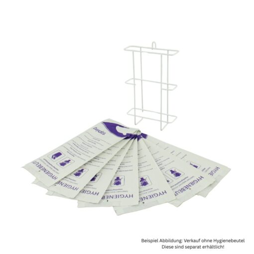 Hygienebeutelspender racon®, für Papierbeutel, weiß, Kunststoff (Art. 90939) – Bild 3