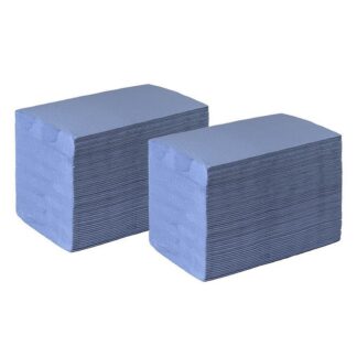 Falthandtuch celtex® OMNIA LABOR, 3-lagig, blau, Zellstoff, V-Falz, 25x30 cm, 1840 Tücher