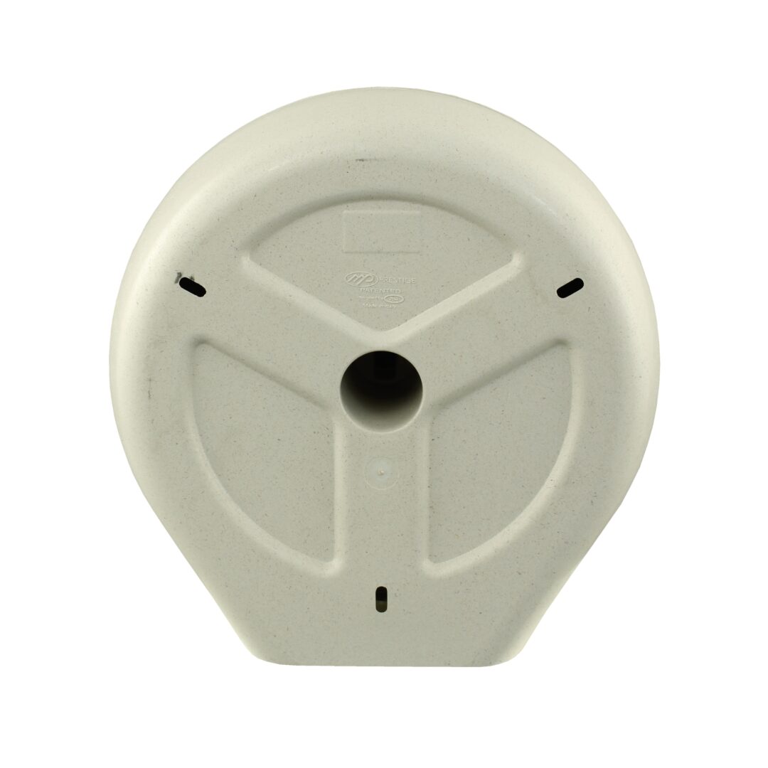 Toilettenpapierpender "Riesenrad" für Mini-Jumbo-Rollen, Green Hygiene, weiß-meliert, Holz/RC-Kunststoff (Art. 90866) – Bild 4