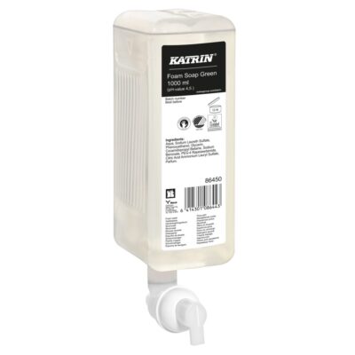 Katrin Schaumseife Green, farblos, Birkenholzduft, 1000 ml, 6 Kartuschen (Art. 70001-S)